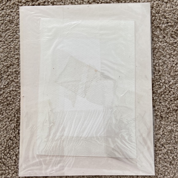 Water color of a European Bell Tower and Street picture wrapped in clear cover - Picture 6 of 10